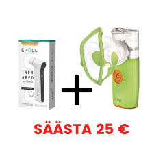 Evolu  kontaktivaba termomeeter + Kiwi Plus inhalaator - ERIPAKKUMINE!