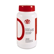 Vitamin D capsules 100 mcg (4000 IU), 200 caps