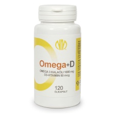 Omega 3 + D3 50 mcg, 120 kaps